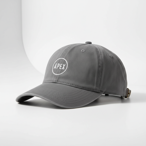 Stylish classic cap on white background